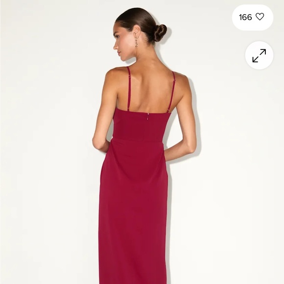 Lulu's Rust-Colored Midi Dress - Picture 2 of 7